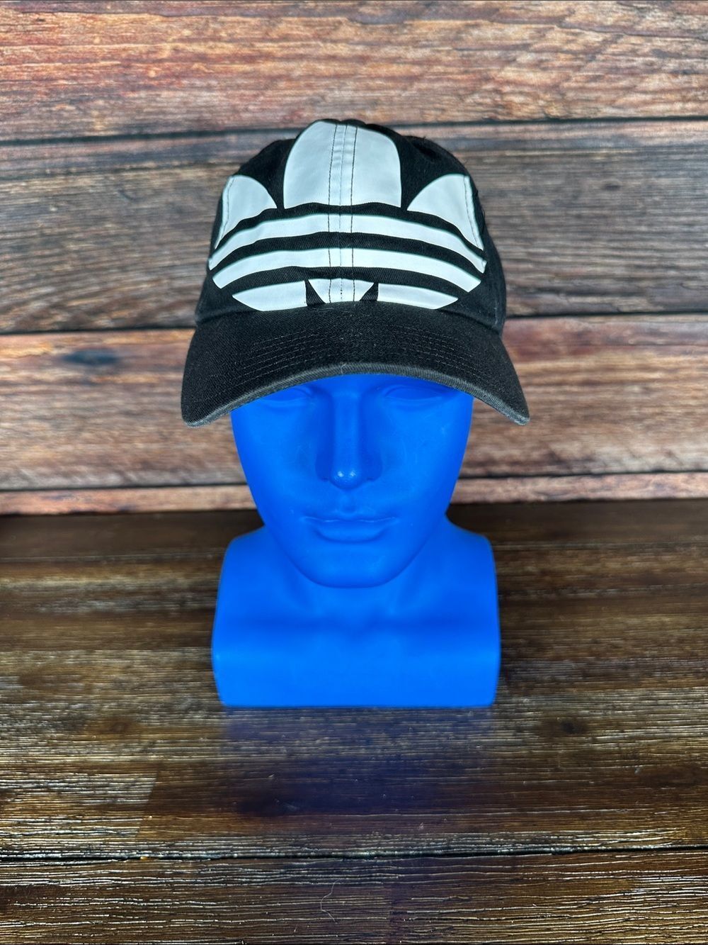 adidas Black Cap with White Trefoil Logo - Men's Hats
